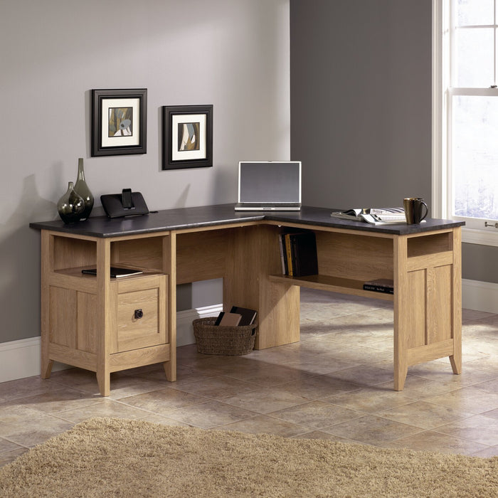 Fritz L-Shaped Desk - Dover Oak 