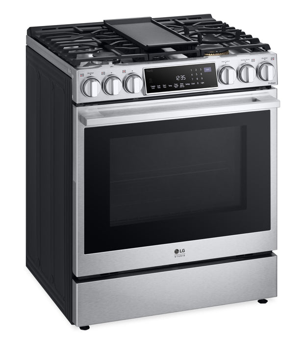 LG STUDIO 6.3 Cu. Ft. InstaView® Gas Slide-In Range - LSGS6338F