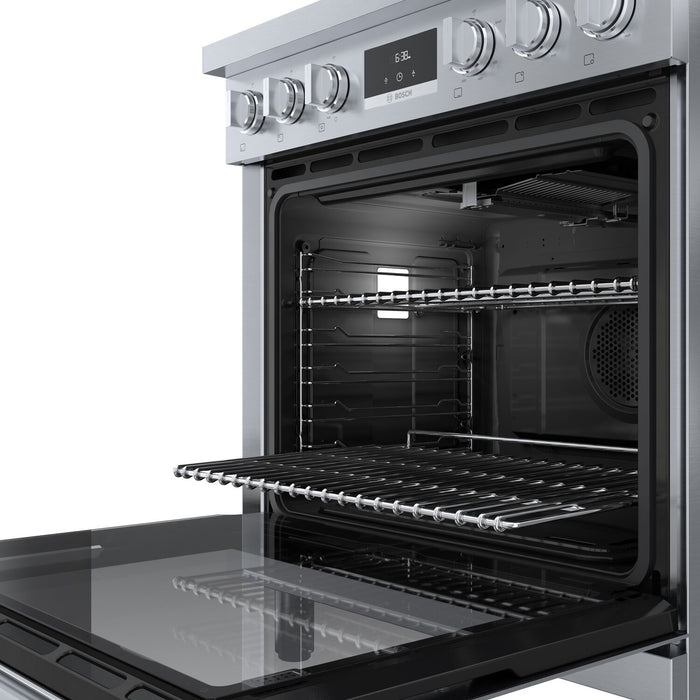 Bosch 800 Series 3.7 Cu. Ft. Industrial-Style Freestanding Gas Range - HGS8055UC