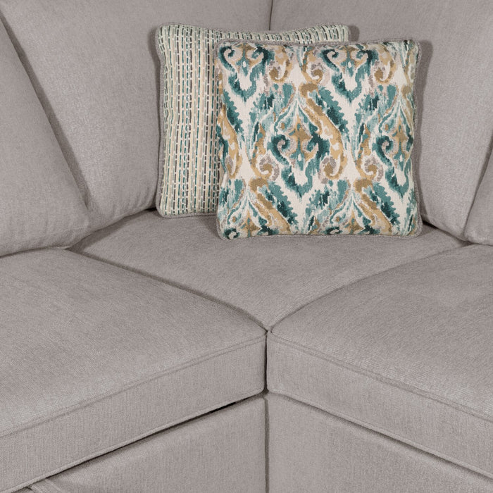 Haven 2-Piece Right-Facing Chenille Sectional - Grey