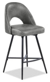 Bay Swivel Counter-Height Stool - Grey