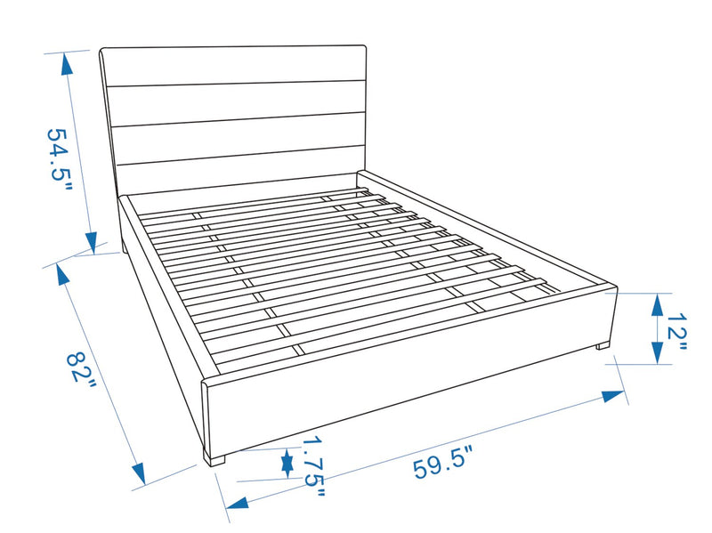 Clay Full Platform Bed
