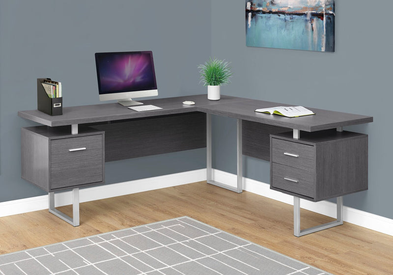 Marnie Reversible L-Shaped Corner Desk - Grey 