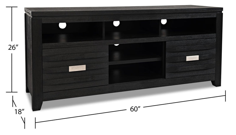 Bronx 60\" TV Stand - Charcoal