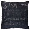 Quote Accent Pillow I - Black 