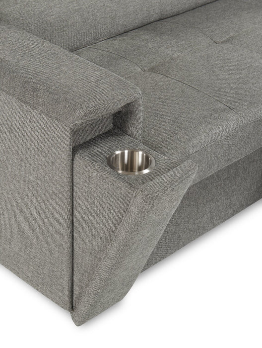 Savvy 2-Piece Right-Facing Linen-Look Sectional