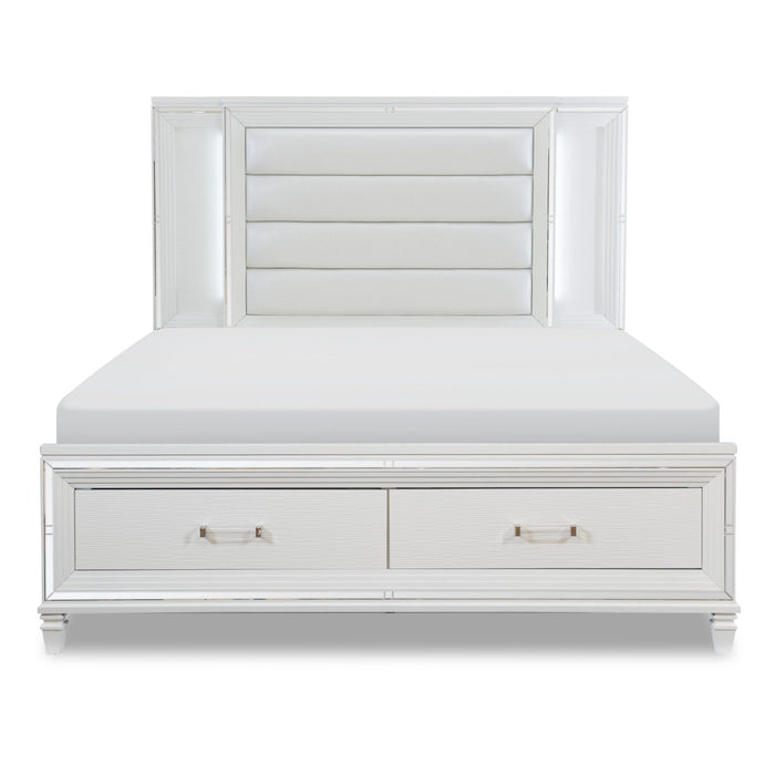 Max King Storage Bed - White