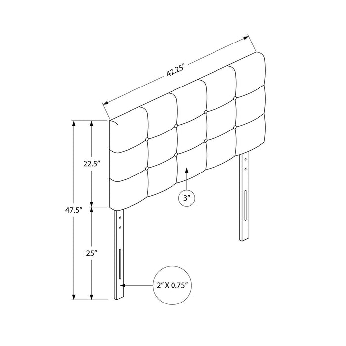 Estel Twin Headboard - White