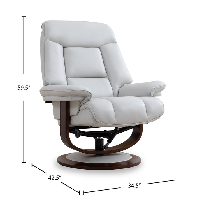 Maven Genuine Leather Power Reclining Chair and Footrest