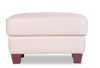 Vita 100% Genuine Leather Ottoman - Smoke