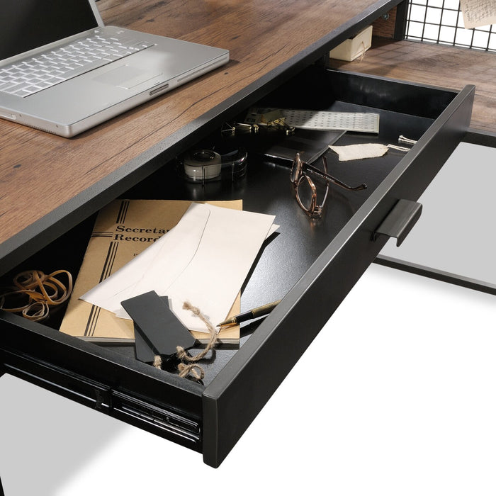 Tayla L-Shaped Desk - Vintage Oak