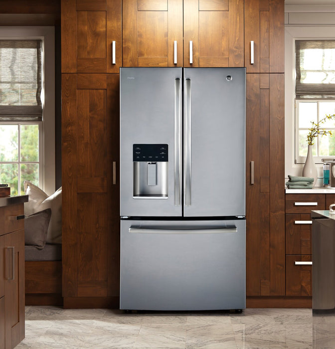 GE Profile 17.5 Cu. Ft. Counter-Depth French-Door Refrigerator - PYE18HYRKFS
