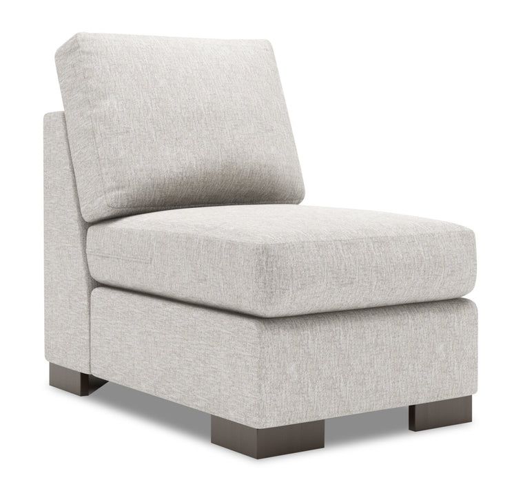 Sofa Lab Track Armless Chair - Luxury Silver