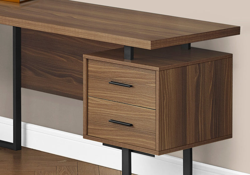 Marnie Reversible L-Shaped Corner Desk - Walnut 