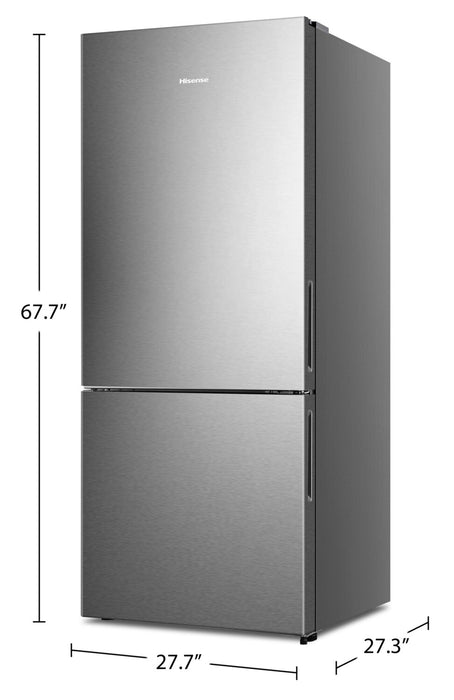 Hisense 14.7 Cu. Ft. Counter-Depth Bottom-Mount Refrigerator - RB15A2CSE