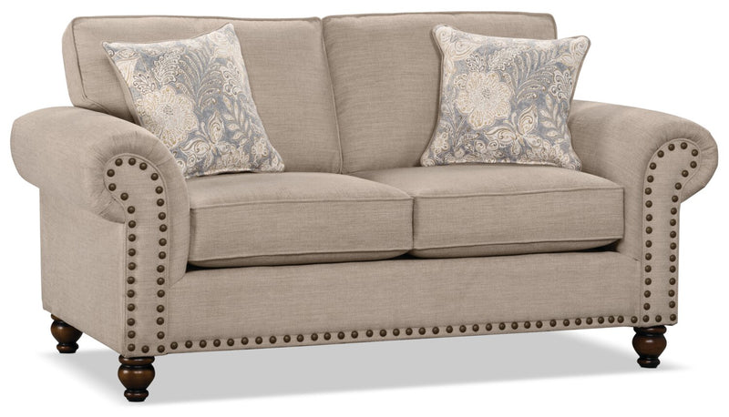Wynn Chenille Loveseat - Beige