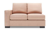 Sofa Lab Track LAF Loveseat - Pax Rose 