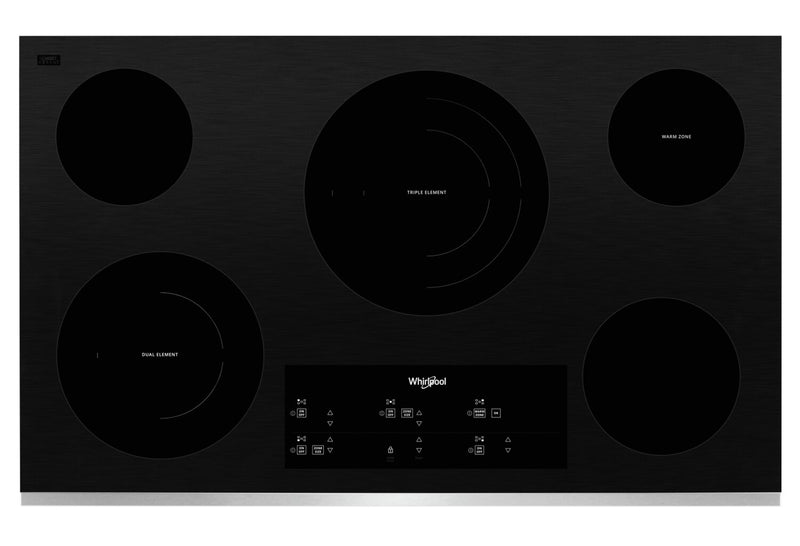 Whirlpool 36\" Electric Ceramic Glass Cooktop - WCE97US6KS