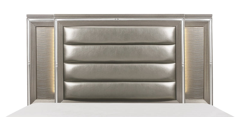 Max Queen Headboard - Silver