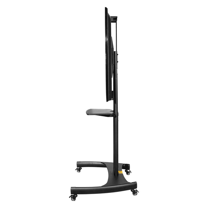 Kanto MTM65PL Height Adjustable Mobile TV Cart with Adjustable Shelf for 37\" to 65\" TVs, Black
