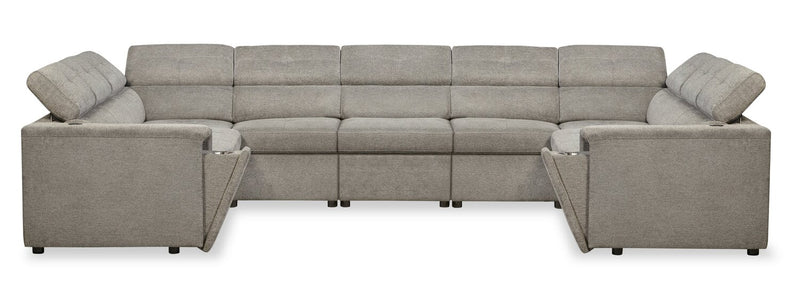 Savvy 5-Piece Linen-Look Sectional