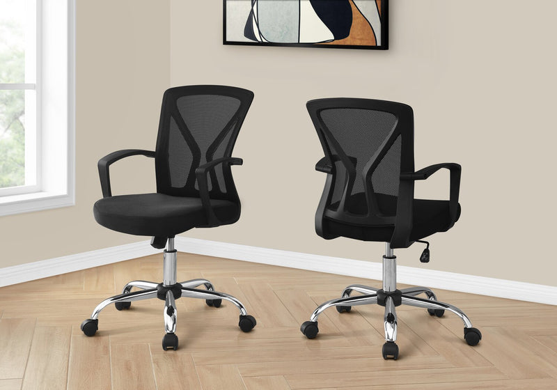 Dominic Office Chair - Black/Chrome
