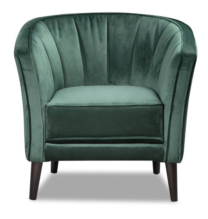 Brinley Velvet Accent Chair - Green