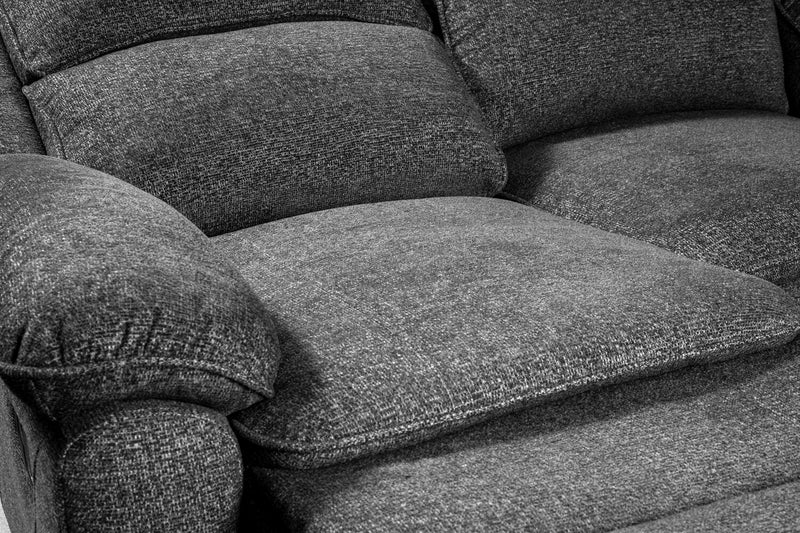 Chandler Chenille Reclining Sofa - Grey