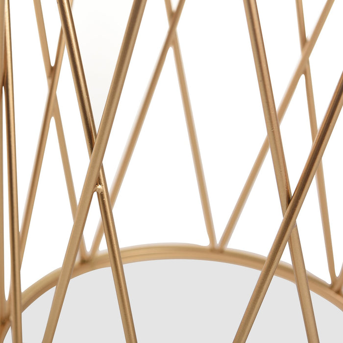 Dalilah 2-Piece Accent Table Package - Gold
