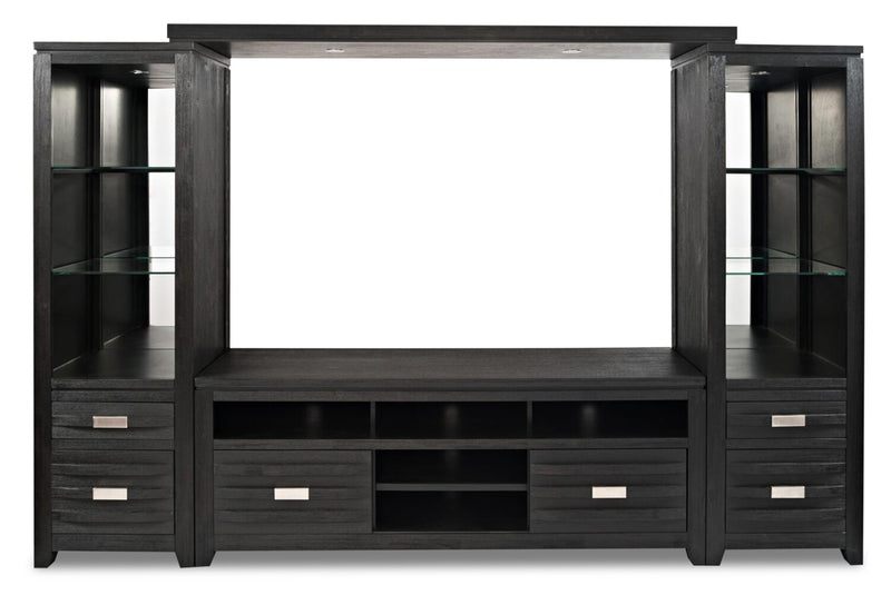 Bronx 4-Piece Entertainment Centre with 60\" TV Opening - Charcoal