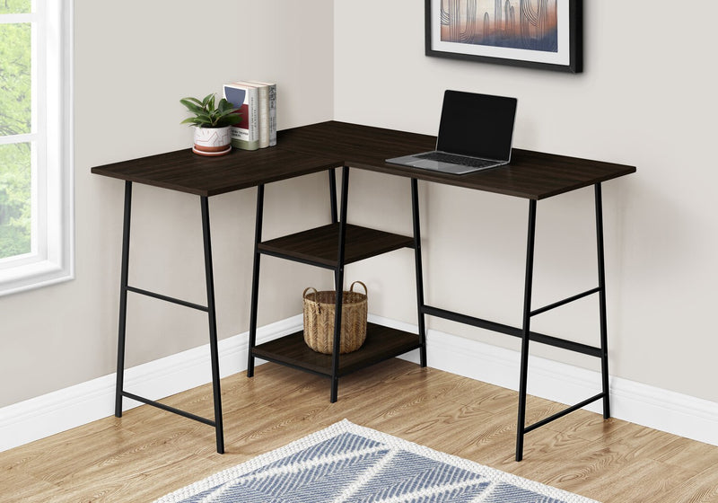 Evlin Corner Desk - Espresso
