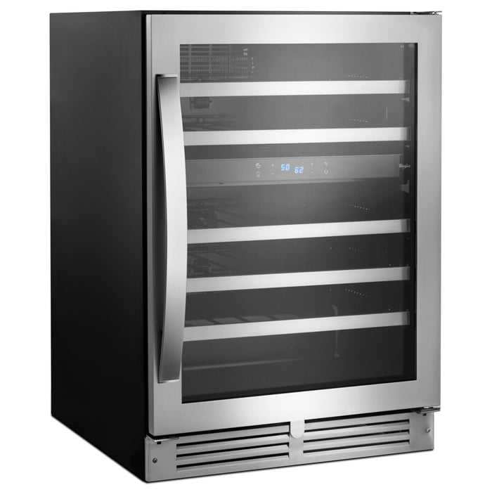 Whirlpool 46-Bottle Under-Counter Wine Cooler - WUW55X24HS