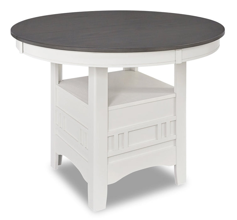 Dena Dining Table - White and Grey