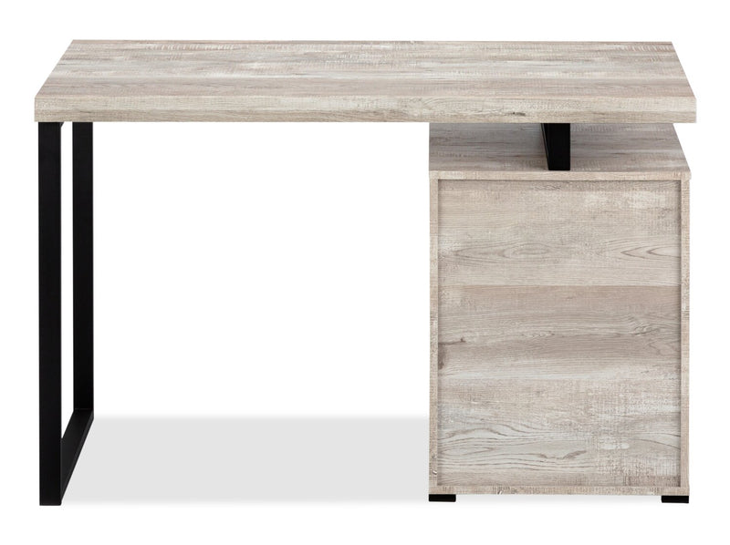 Clayton Reversible Desk - Dark Taupe
