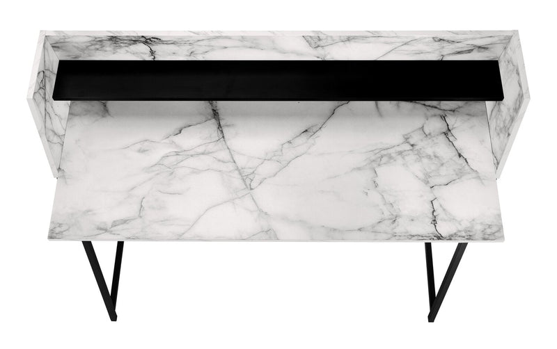 Lawson Desk - White Marble-Look 