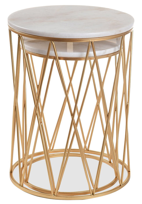 Dalilah 2-Piece Accent Table Package - Gold