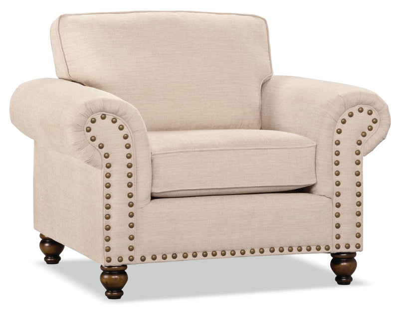 Wynn Chenille Chair - Linen