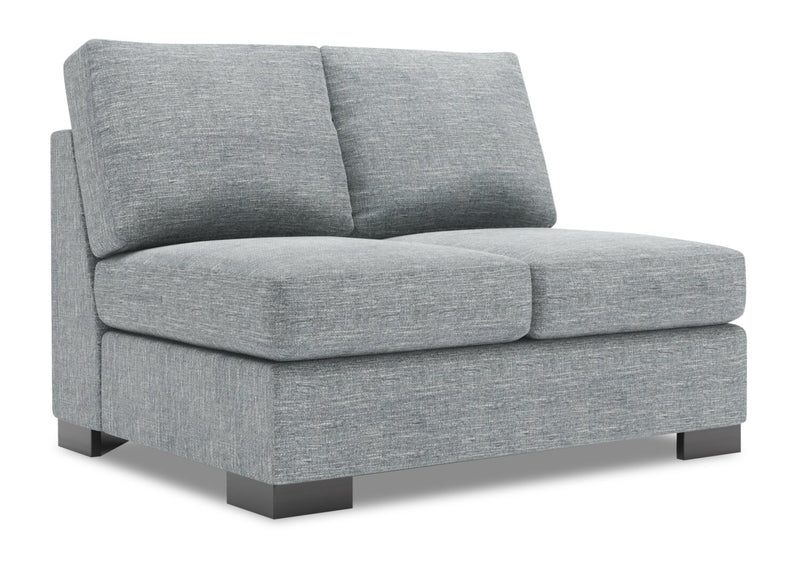 Sofa Lab Track Armless Loveseat - Luna Pewter
