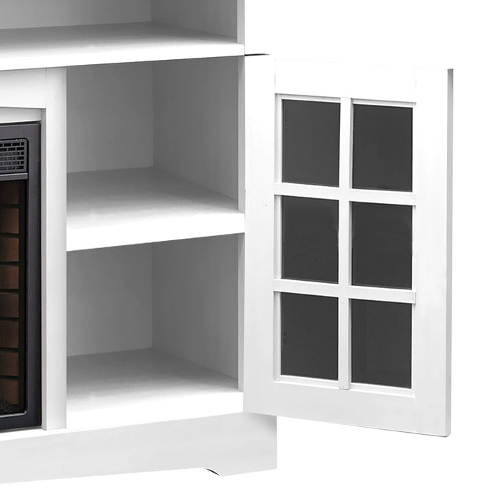 Huntley 59\" TV Stand with Log Firebox