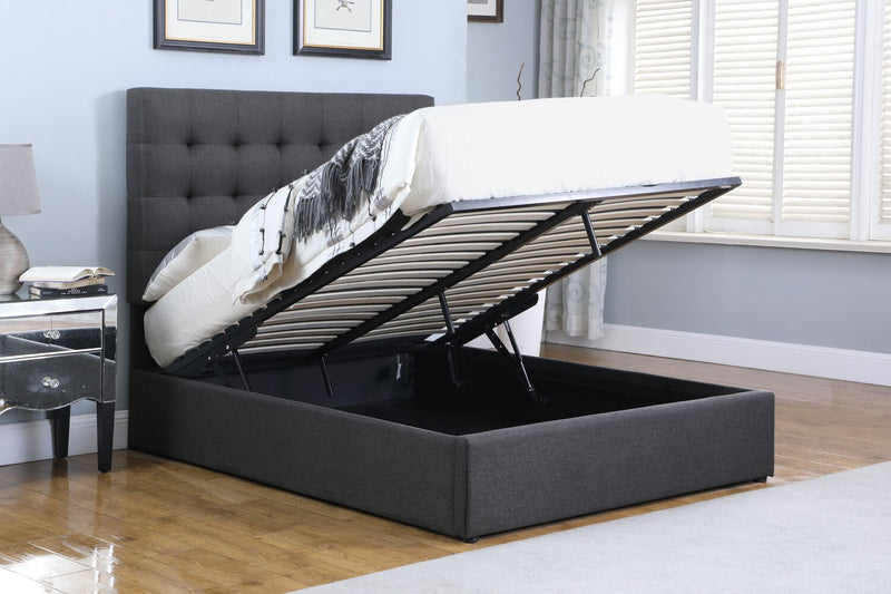 Jace Storage Full Bed - Grey