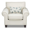 Scarlett Chenille Chair - Ecru