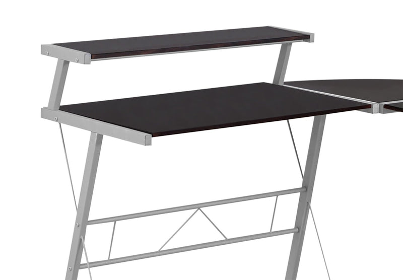 Elias L-Shaped Desk - Espresso