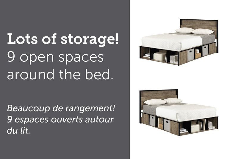 Everley Full Storage Bed