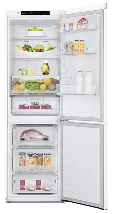 LG 12 Cu. Ft. Counter-Depth Bottom-Freezer Refrigerator - LBNC12231W