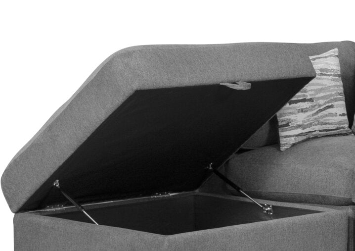 Evolve 6-Piece Sectional - Charcoal