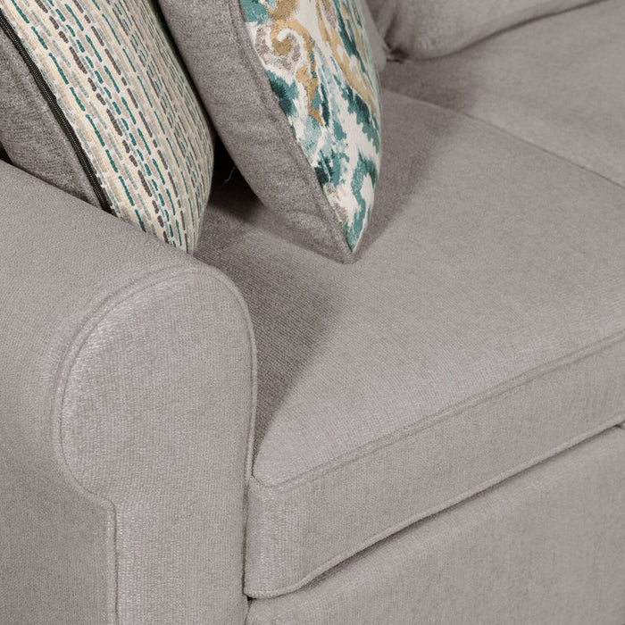 Haven 2-Piece Left-Facing Chenille Sectional - Grey
