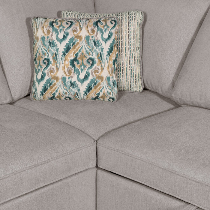Haven 2-Piece Left-Facing Chenille Sectional - Grey