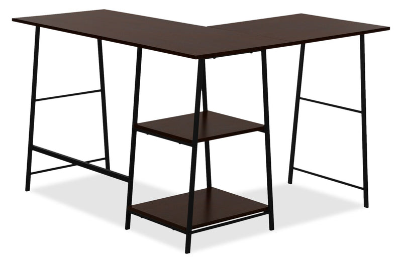 Evlin Corner Desk - Espresso