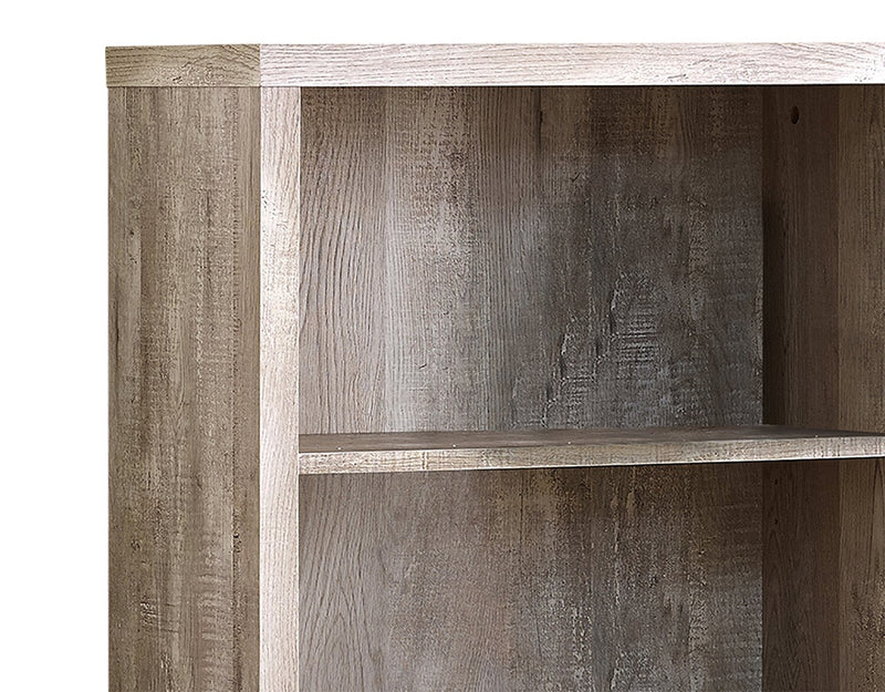 Slade 4-Shelf Bookcase - Taupe 
