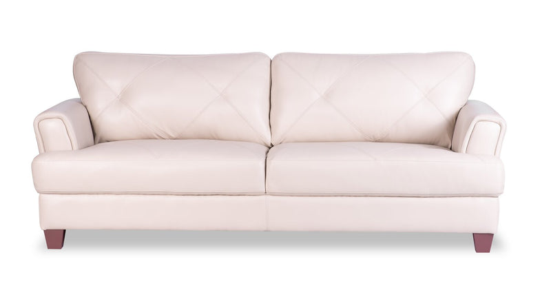 Vita 100% Genuine Leather Sofa - Smoke
